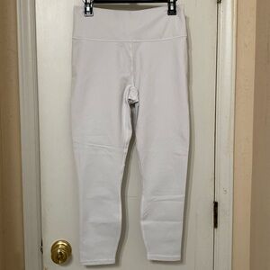 NWT Fabletics L High Waisted 7/8 Soft Grey Leggings